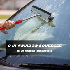 Window Squeegee for Window Cleaning Window Cleaner Tool for Car Windshield Shower Door Boat 2-in-1 Mini Squeegee