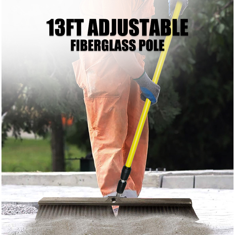 Cleaning Tools Accessory 13FT Adjustable Fiberglass Stick Plastic Floor Sweeping Broom Extension Pole