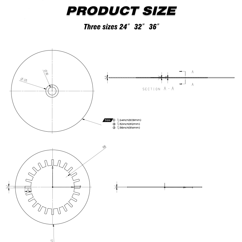 Fifth Wheel Lube Slick Disc With Steel Retention Clip