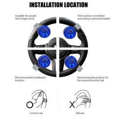 Universal zinc coat Free spinning steering wheel knob