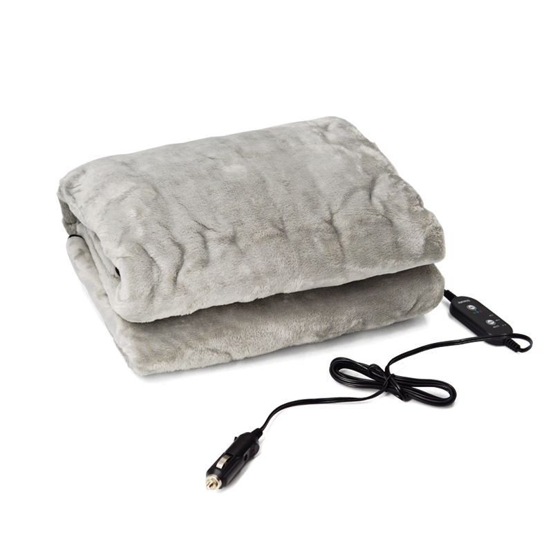 Electric Car Blanket Heated 12 Volt Travel Throw For Car and RV For Cold Weather Machine Washable
