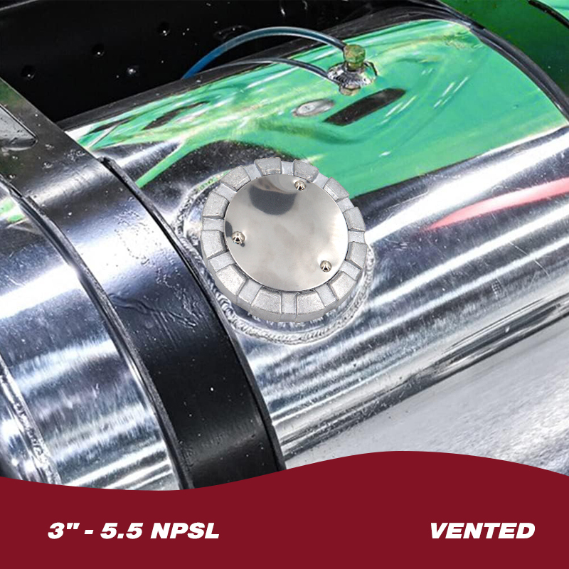 Aluminum Un-Locking Diesel Fuel Cap 3" - 5.5 NPSL Fuel Tanks Cover Replacement Parts