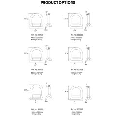 Heavy Duty Weld-On Forged D Ring 12000 Pounds Break Strength for Trailers Trucks and Cargo Tie Downs