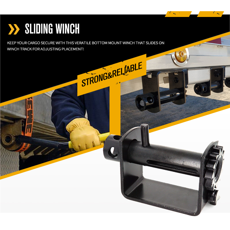 Standard Weld-On Winch for Flatbed Trailer Heavy Duty Standard Tie-Down Winch