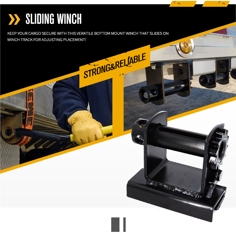 Standard Sliding Winch for Flatbed Trailer Heavy Duty Standard Tie-Down Winch