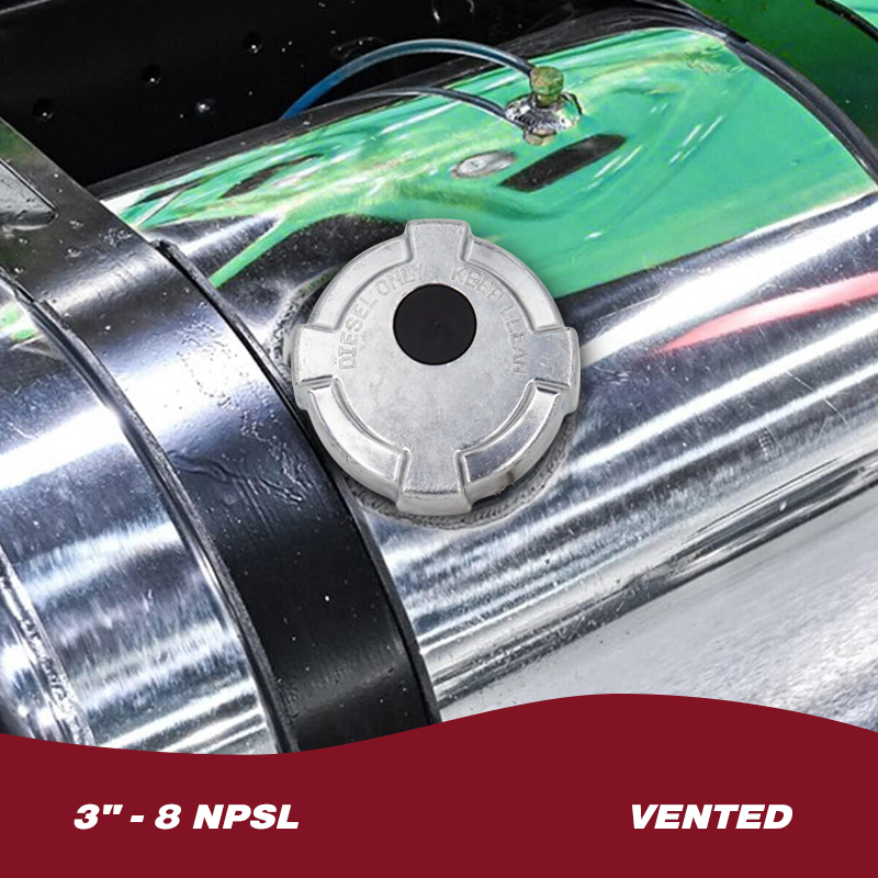 Aluminum Un-Locking Diesel Fuel Cap 3" - 8 NPSL Fuel Tanks Cover Replacement Parts