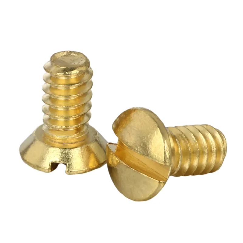 Slotted Oval Head Machine Screws