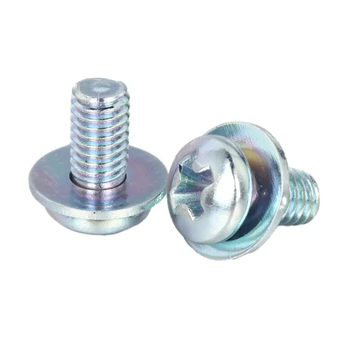 Steel Pan Head SEMS Screw With Flat Washer