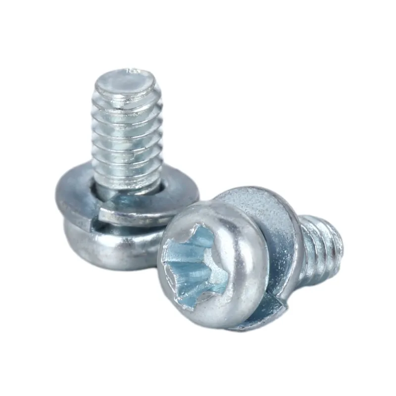 Steel Pan Head SEMS Screw With Spring Lock Washer