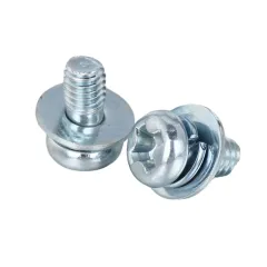 Steel Pan Head SEMS Screw With Double Washer