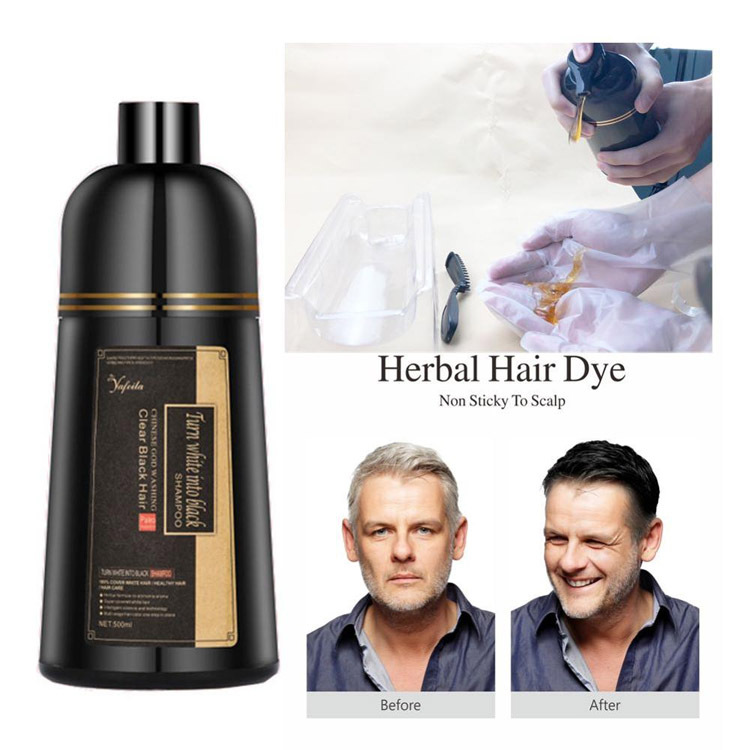 Argan Oil Black Hair Coloring Shampoo