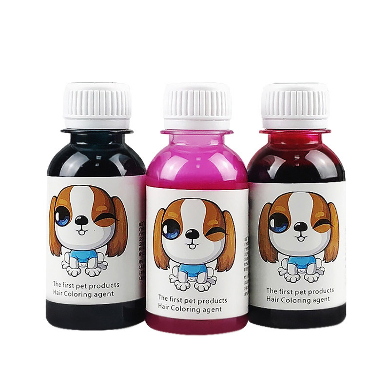 Private Label Permanent Dog Hair Dye 20 Colors Safely Pet Bright Color Dye Used by Grooming Salons for Dogs