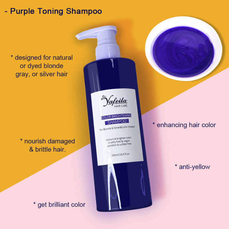 Organic Vegan Moisturizing Color Safe Depositing Purple Shampoo and Conditioner for Silver Blonde Bleached Hair