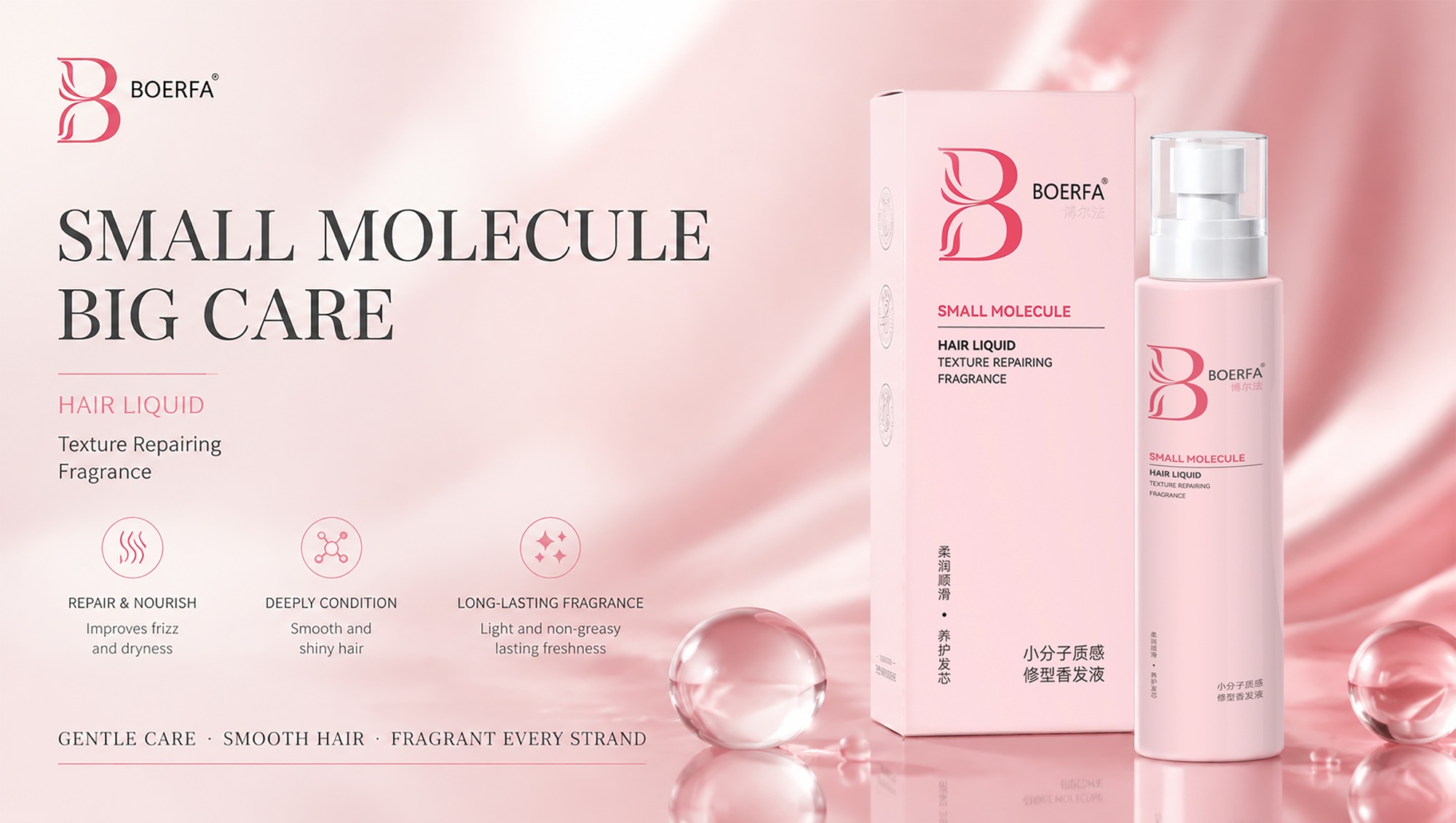 Boerfa,Molecular Repair,Leave-in, Conditioning Spray