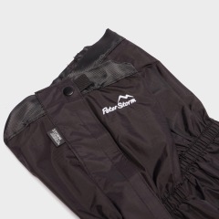 Nylon Waterproof Hiking Gaiters , Black