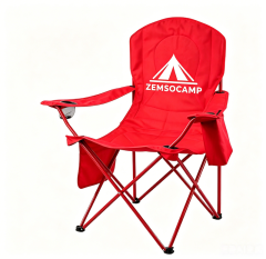 MSOD-9204 Portable Camping Chair with Can Cooler Side Pockets & Cup Holder,Great for Camping, Tailgating, Firepits, Patio, & More