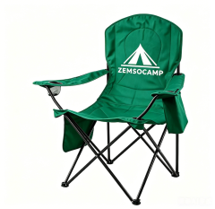 MSOD-9204 Portable Camping Chair with Can Cooler Side Pockets & Cup Holder,Great for Camping, Tailgating, Firepits, Patio, & More