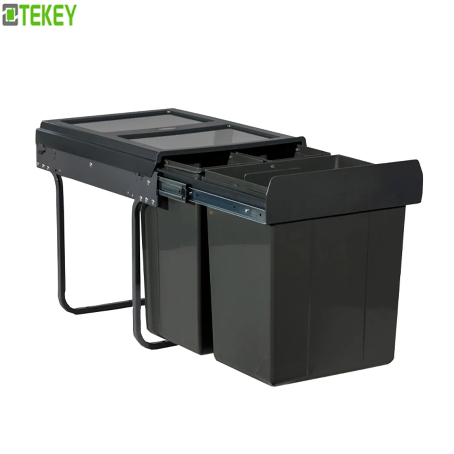 Tekey JC601 triple pull out trash bin for 400mm cabinet