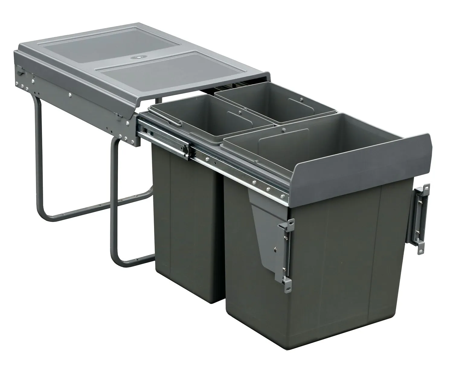 JC601 pull out waste-bin frame and containers