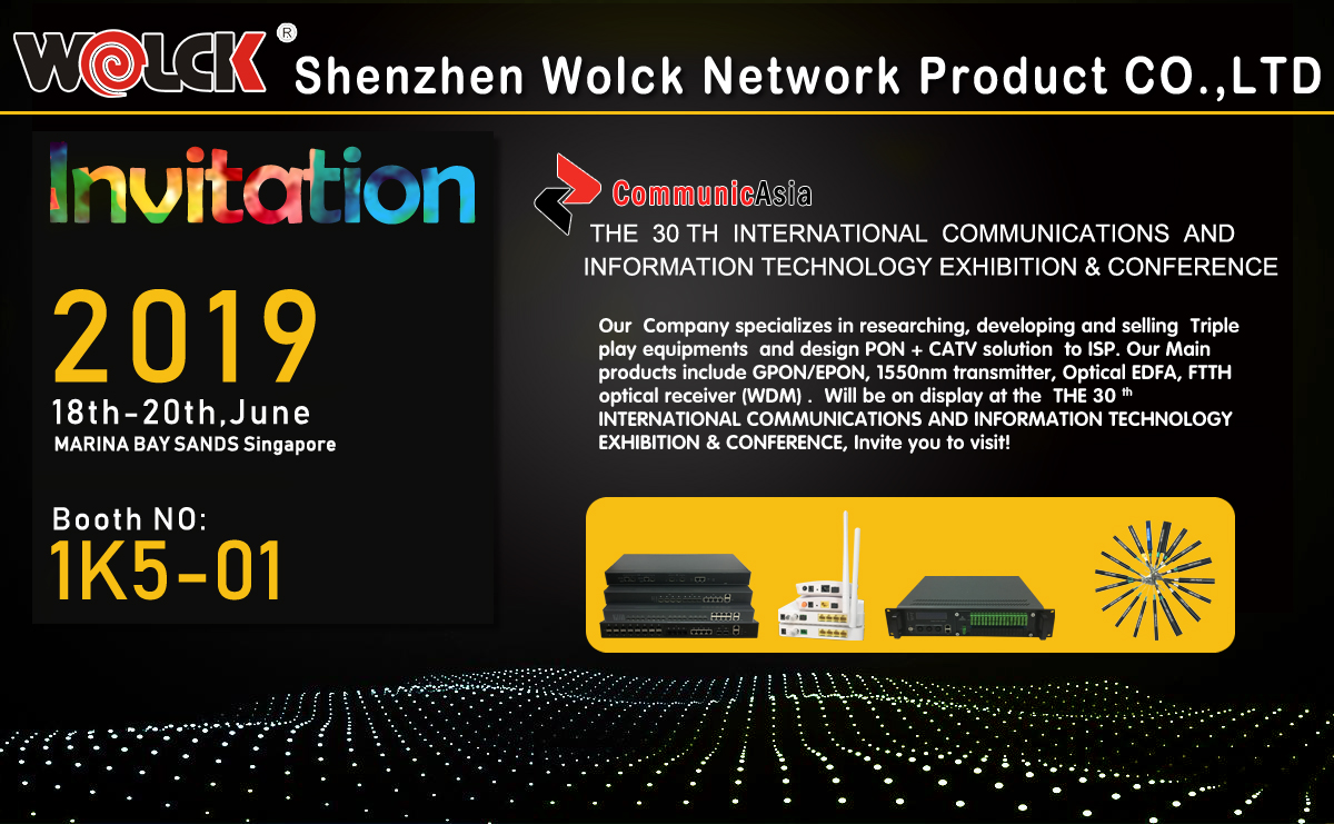 Wolck invites you to participate in the 30th International Communication Exhibition in Singapore