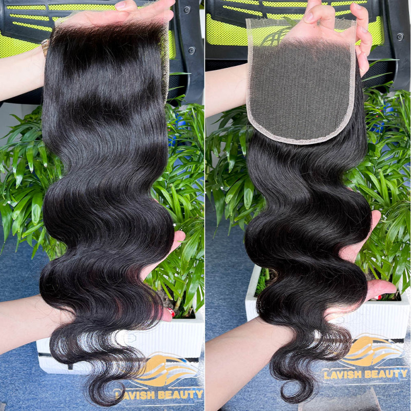 Wholesale Body Wave 100% Human Hair Brazilian Virgin Hair With 5*5 Hd Lace Closure