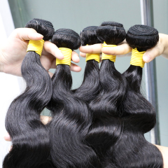 10-36 inch virgin Indian body wave human hair wave cuticle aligned hair double weft