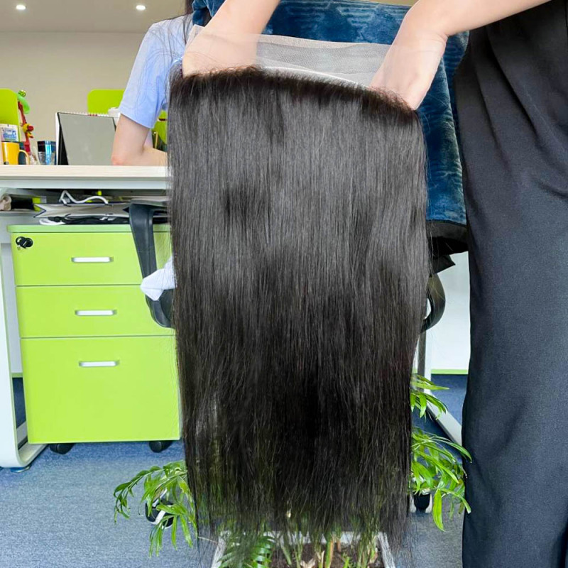 16-30 Inch Brazilian Natural Bone Straight Human Hair 360 transparent lace 100% Virgin Human Hair For Black Women