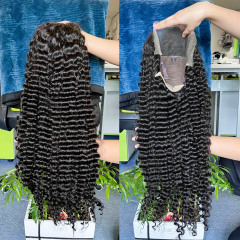 Wholesale 16-30 inch deep wave lace front wig Brazilian Hd Frontal Wig DEEP WAVE wigs