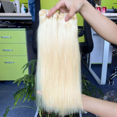 Wholesale 613 Blonde Bundles Human Hair Blonde Straight Hair 613 Bundles Made From 100% Virgin Hair