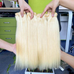 Wholesale 613 Blonde Bundles Human Hair Blonde Straight Hair 613 Bundles Made From 100% Virgin Hair