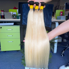 Wholesaler 1B 613 Blonde Black Roots Ombre Color Remy Brazilian Straight & Body Hair Weave Bundles With Pre Plucked