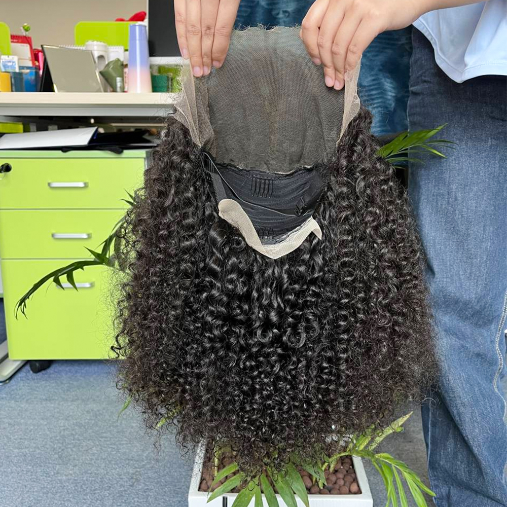 Human Hair 100% Wigs Black Women Virgin Lace Closure Hair Wigs HD Lace Fronta Bob jerry Curly