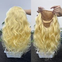 Wholesale 613 Body Wave Hd Lace Wigs Human Hair Vendors Virgin Hair Transparent Full Lace Wig Blonde Body Wave Lace Frontal Wig