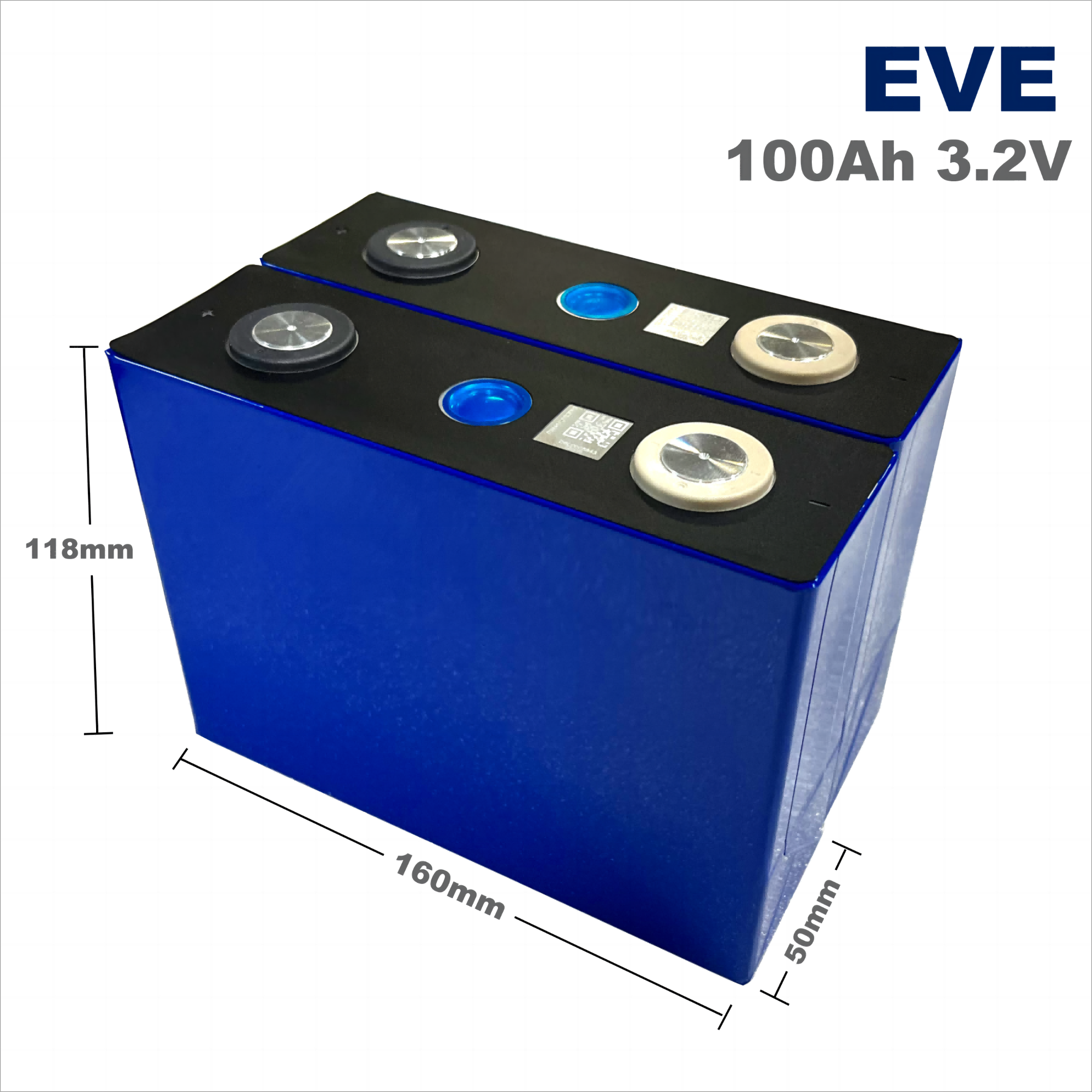 EVE 100Ah 3 2V LiFePo4 Prismatic Rechargeable Lithium Ion Battery