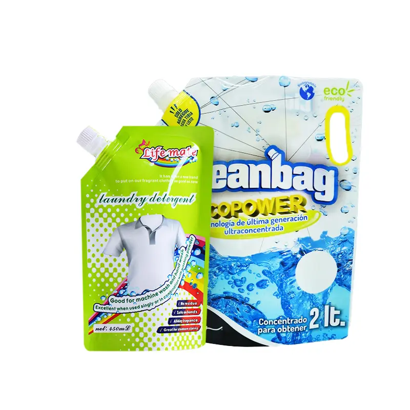Laundry detergent packaging bags