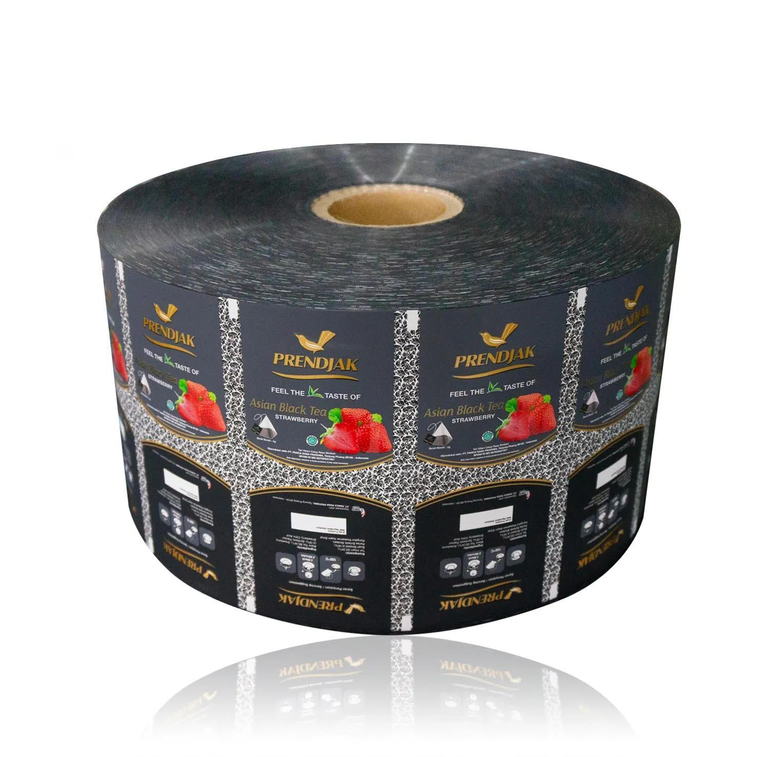 Tea packaging sachet and sachet roll stock film packaging
