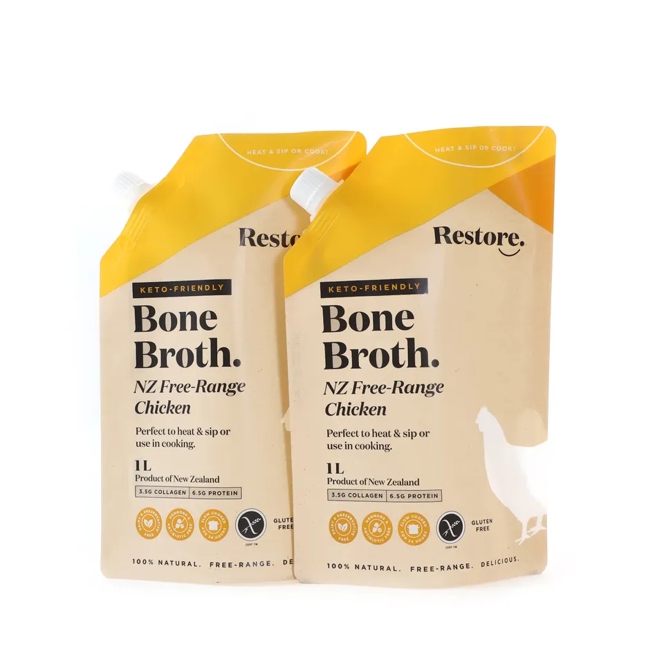 Bone soup spout bag