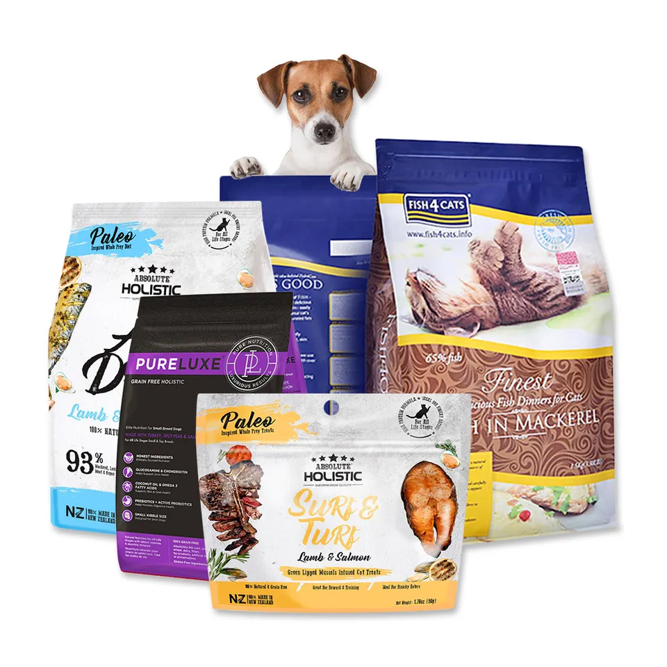 Custom pet feed packaging