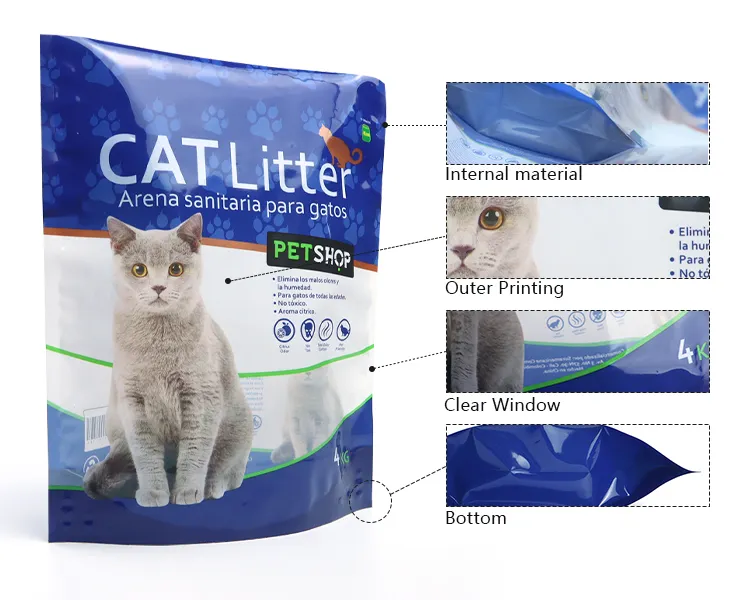 custom cat litter packaging bags wholesale