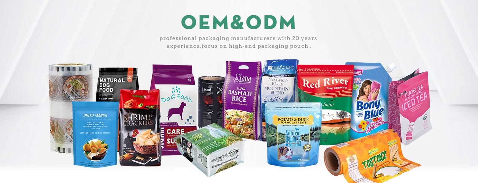 custom pet food packaging bags and films style