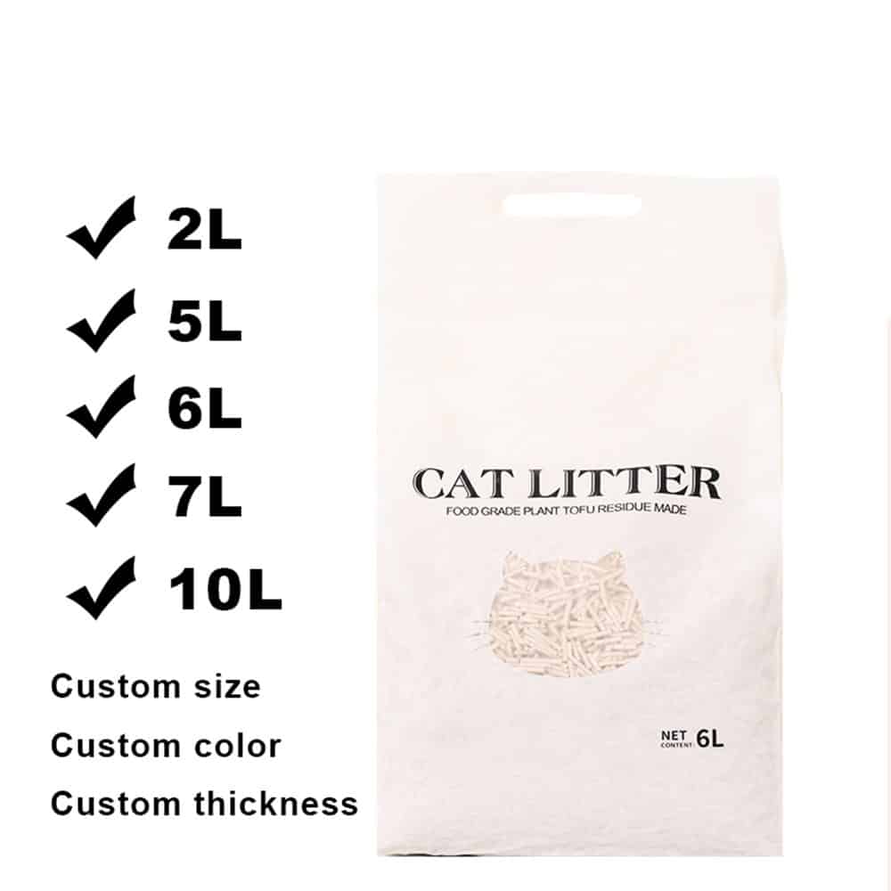 all size cat litter packaging