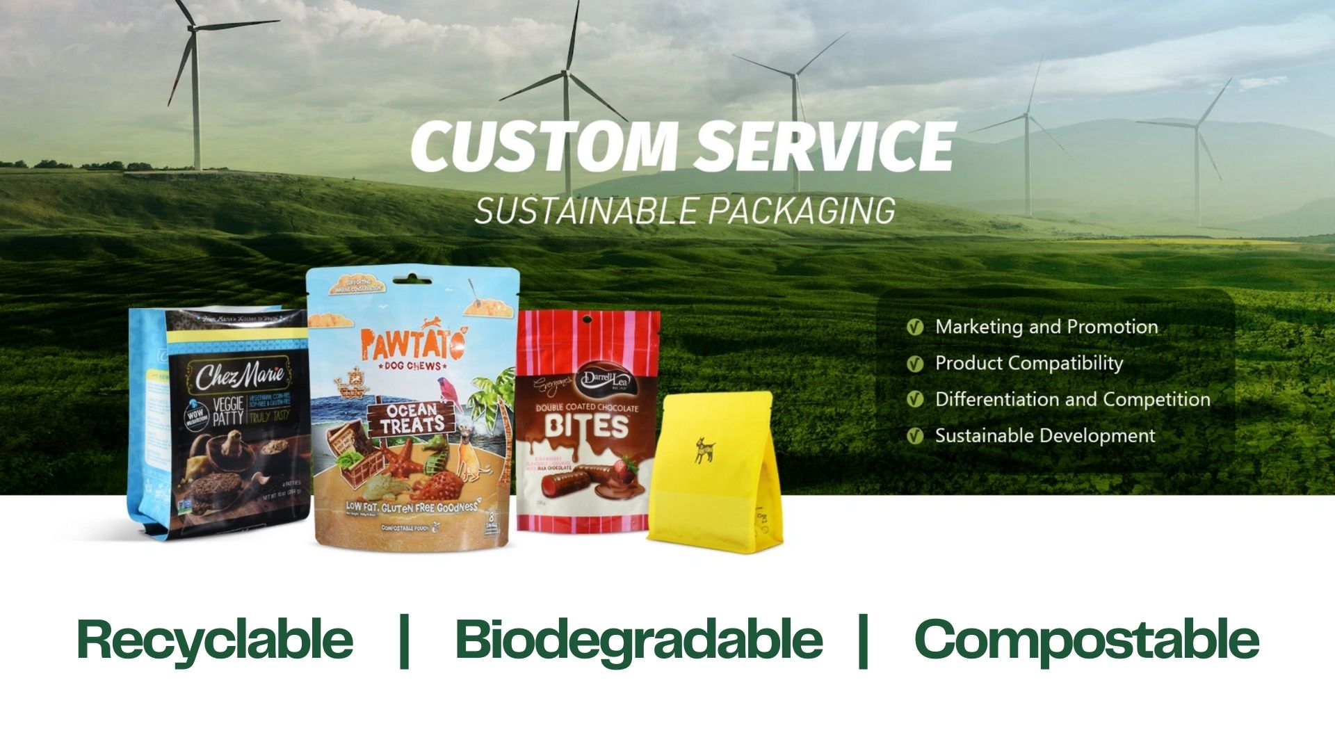sustainable packaging bags supplier