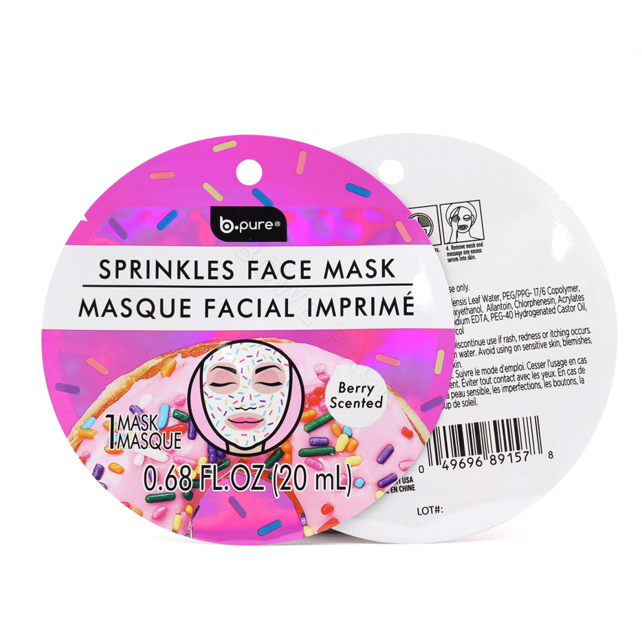 shaped facial mask sheet packaging