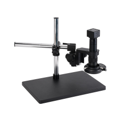 Industrial Microscope camera 5MP USB Microscope camera 3M USB cable 1/2.5 CMOS Image Sensor with 180X Zoom Lens 144LED Ring Light +Big Boom Stand Universal Bracket
