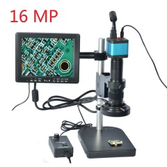 Full Set 16MP Industrial Microscope Camera HDMI USB Outputs with 180X C-mount Lens 2307S