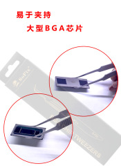 BGA Chip Tweezers hot seller stainless steel tool set straight curved picking up tweezers