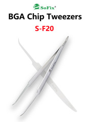 BGA Chip Tweezers hot seller stainless steel tool set straight curved picking up tweezers