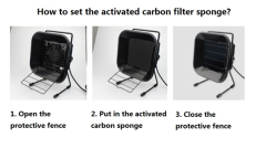 493 16W Solder Iron Smoke Absorber ESD Fume Extractor Smoking Instrument Activated Carbon Filter Sponge Industrial
