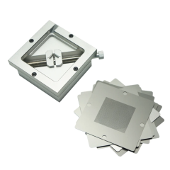 90MM Silver BGA Reballing Station Stencils Template Holder Fixture Jig with Allen key For PCB Chip Soldering Rework Repair