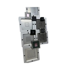 xbox series BGA Reballing Kit IC Chip Reballing Station Rework Machine Accessory Silver Platform Template Holder Fixture Jig Kit Set